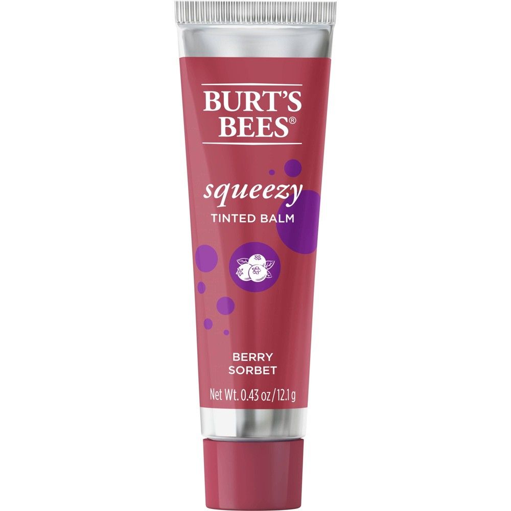 Burt's Bees Squeezy Tinted Lip Balm - Berry Sorbet - 0.43oz | Target