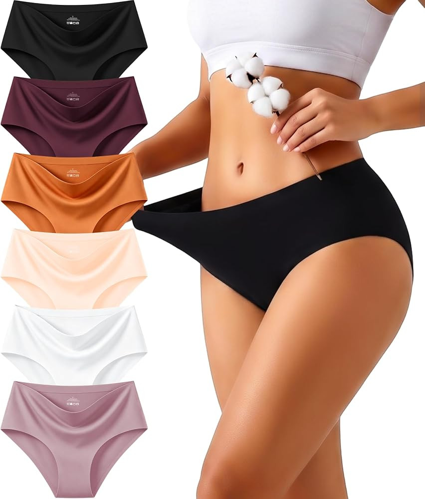 UNDER THE SEA Cotton Underwear for Women Panties Plus Size Mid Rise Breathable Stretch Fabric Eve... | Amazon (US)
