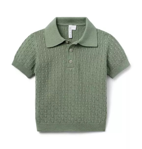 Textured Knit Polo | Janie and Jack