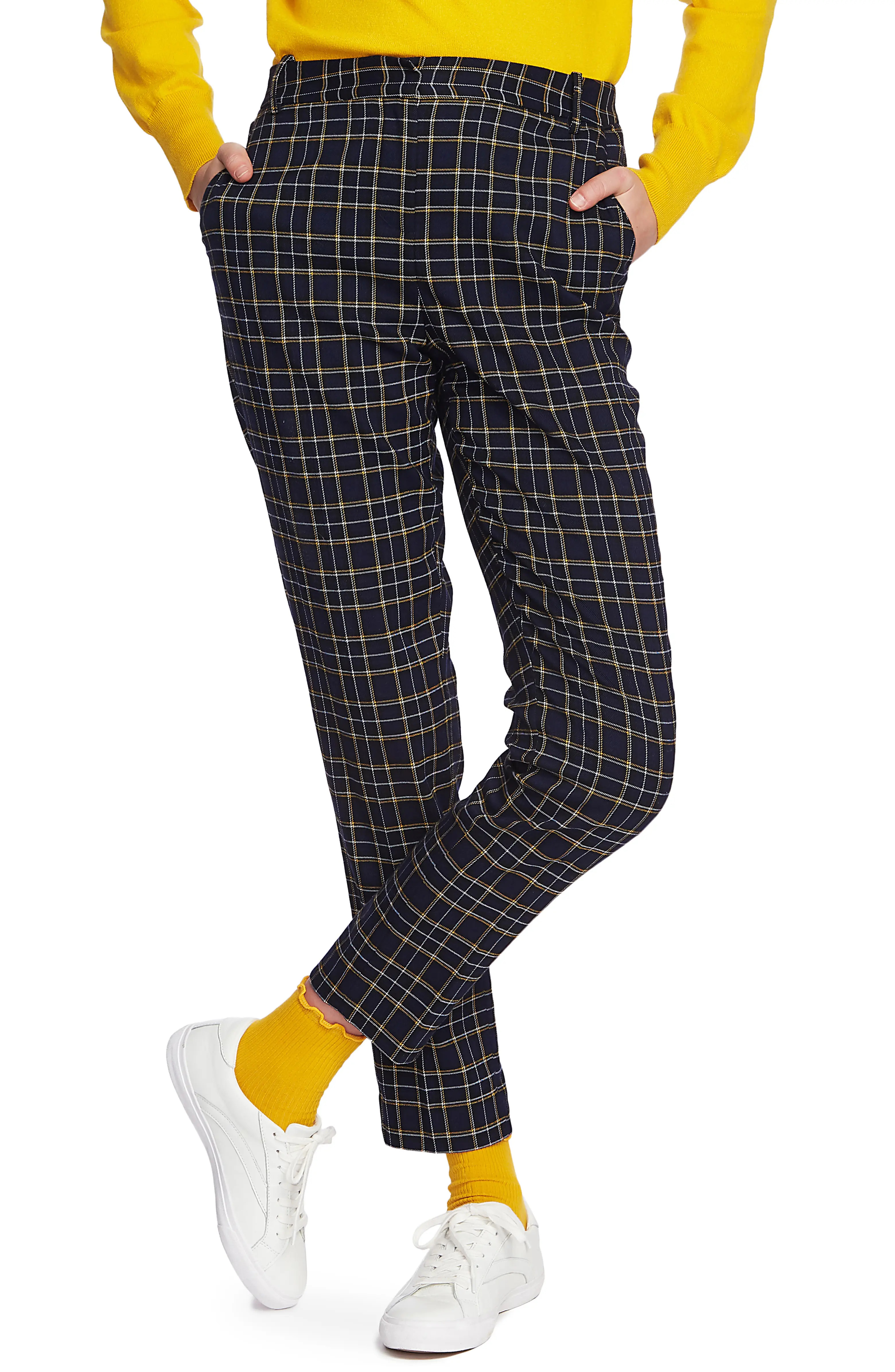 Plaid Slim Ankle Pants | Nordstrom