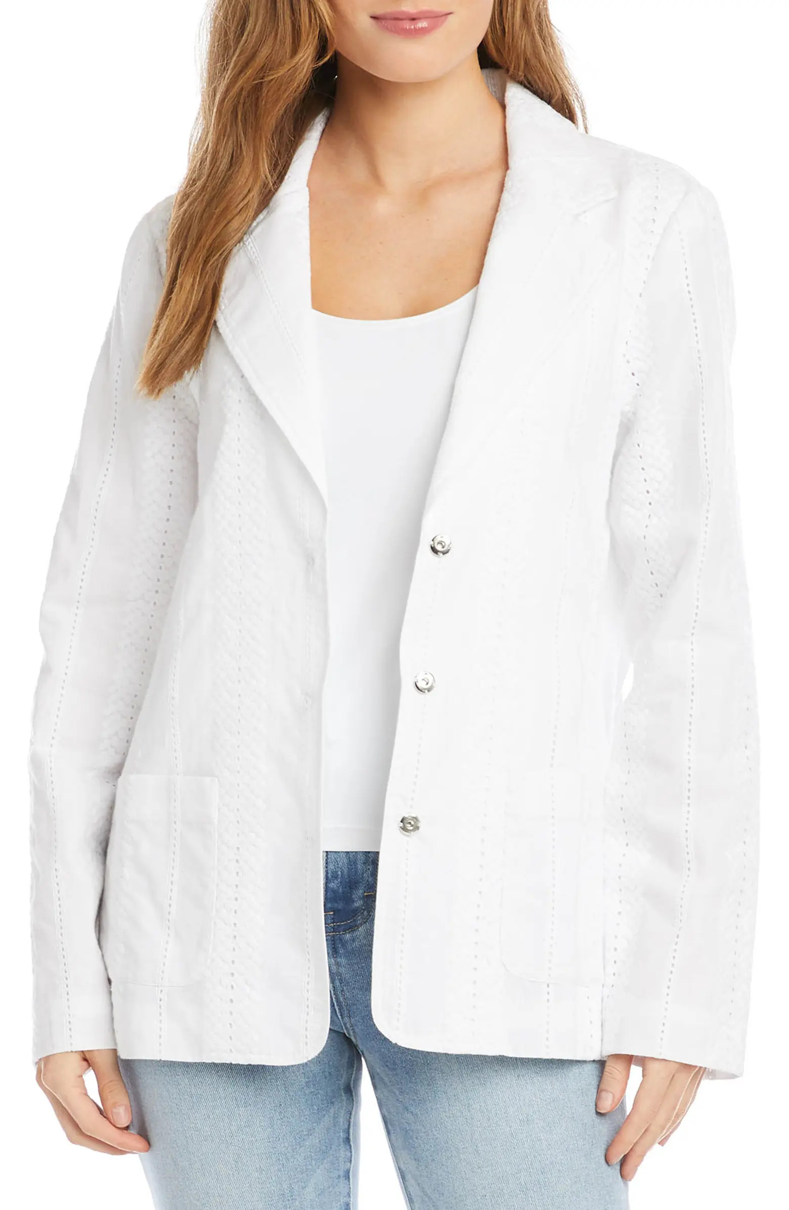 Eyelet Cotton Blazer | Nordstrom
