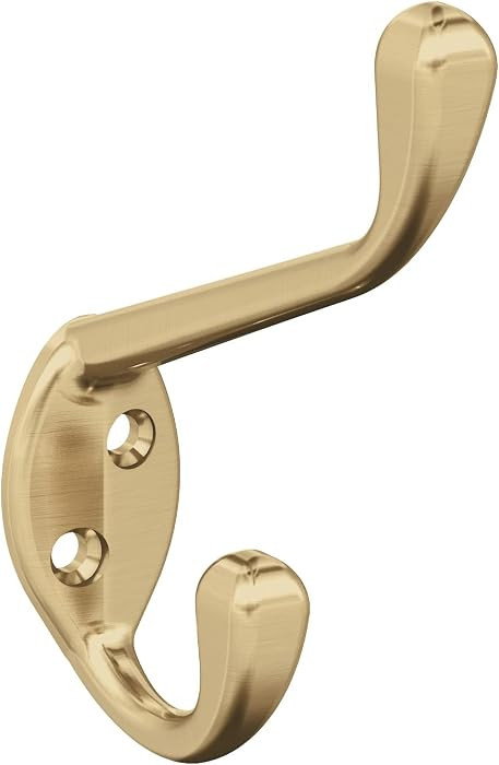 Amerock H55451CZ | Noble Double Prong Decorative Wall Hook | Champagne Bronze Hook for Coats, Hat... | Amazon (US)