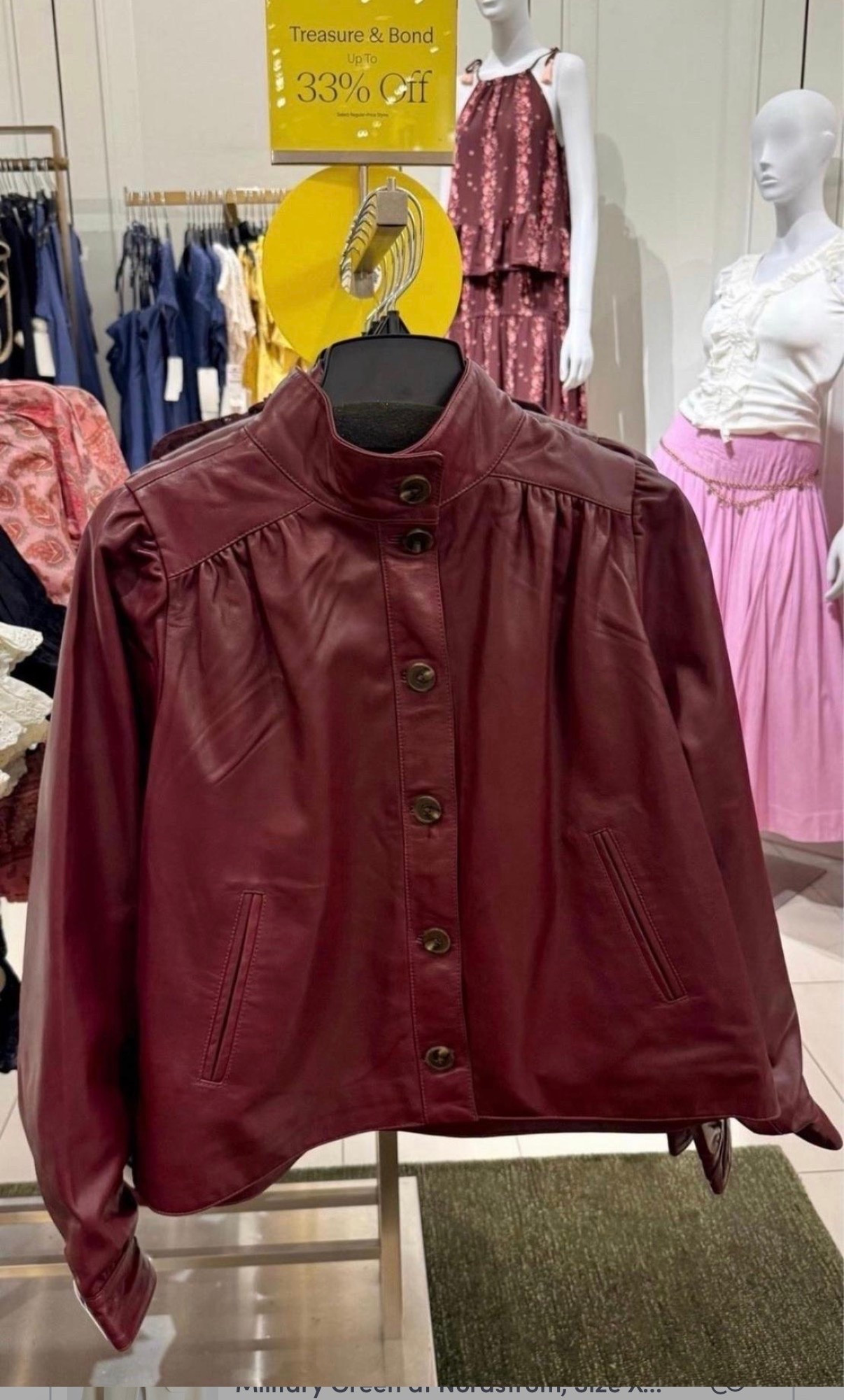 Faux leather jacket 
Nordstrom anniversary sale

#LTKSaleAlert
