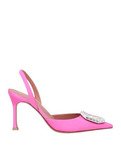 Amina Muaddi Woman Pumps Pink Size 7.5 Textile fibers | YOOX (US)