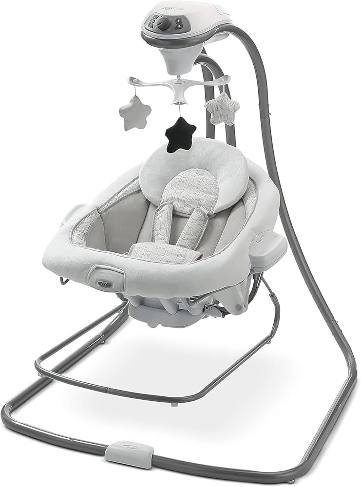 Graco DuetConnect LX Seat & Bouncer, Multi-Direction Seat, Multiple Swinging Speeds, Easily Porta... | Amazon (US)