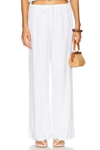 Bella Dahl Wide Leg Pant in White from Revolve.com | Revolve Clothing (Global)
