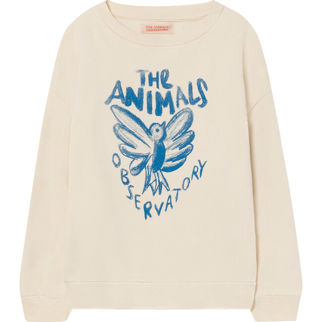 The Animals Observatory | Bear Sweatshirt (White Bird, Size 2Y) | Maisonette | Maisonette