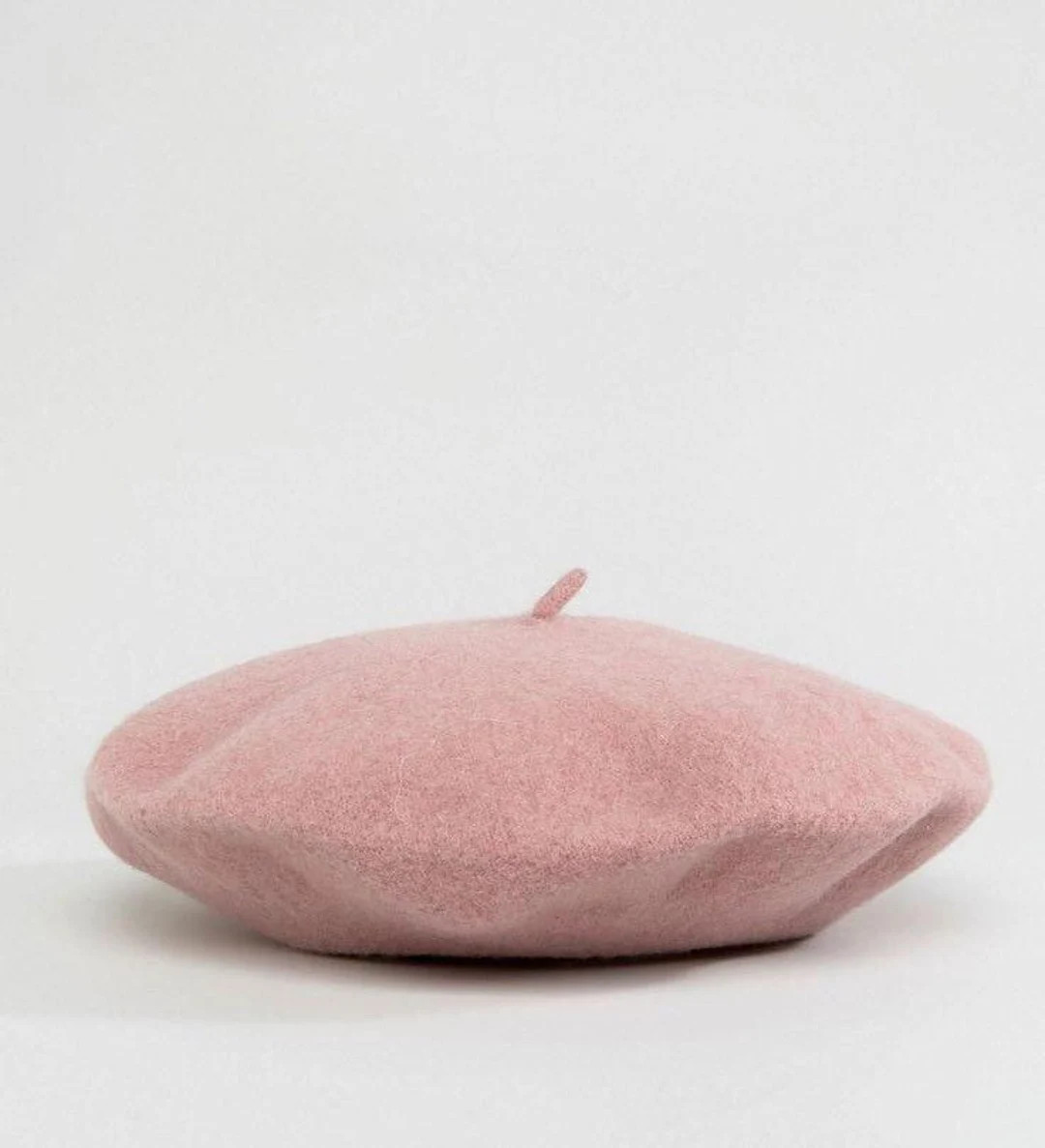 Women’s pure wool felted baby dusty rose pink beret vintage inspired winter accessory | Etsy (UK)