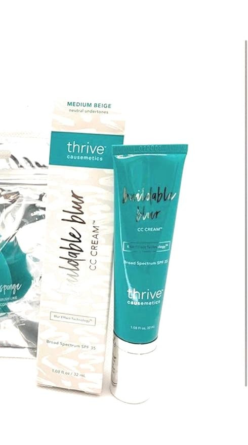 Thrive Causemetics Buildable Blur CC Cream - Medium Beige Neutral Undertone | Amazon (US)