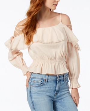 Astr The Label Marie Strappy Flounce Top | Macys (US)