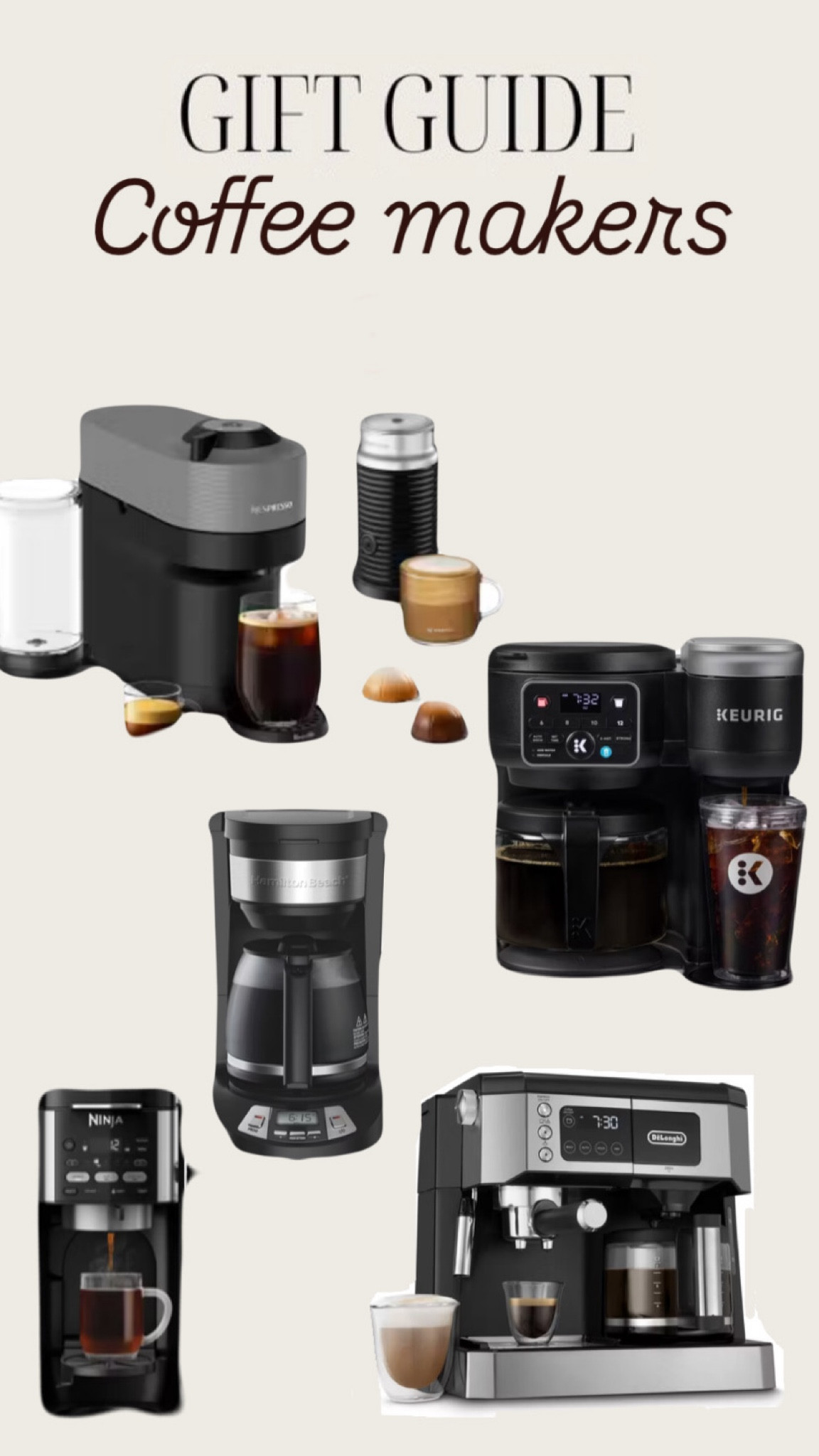 A coffee maker is always a great gift and these are on sale at Target 

#LTKCyberWeek #LTKHoliday #LTKGiftGuide