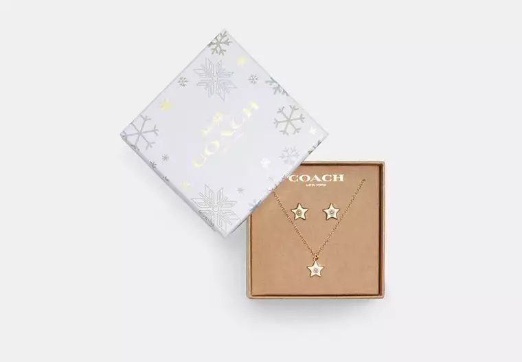 Star Earrings And Necklace Set | Coach Outlet