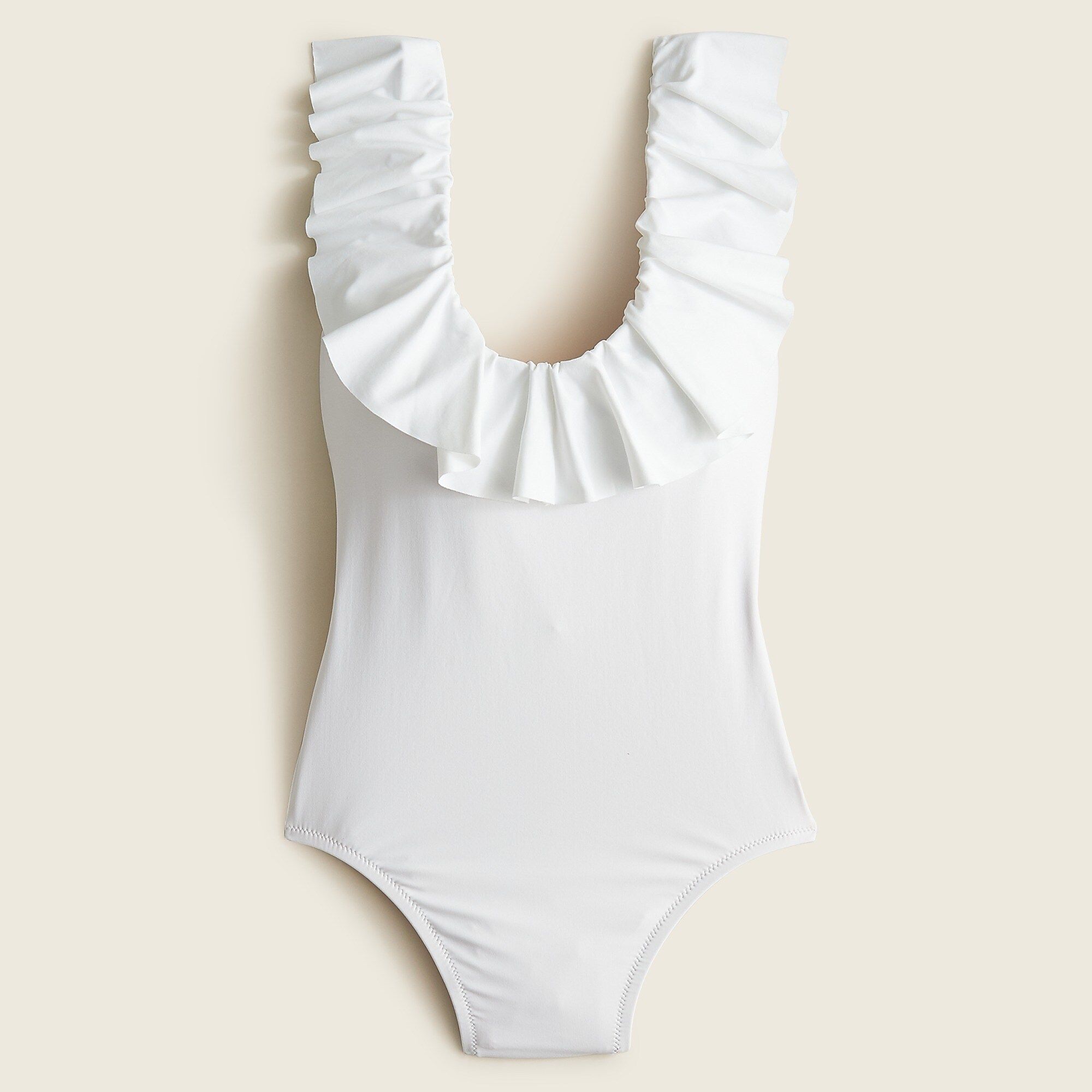 Ruffle scoopback one-piece swimsuit | J.Crew US