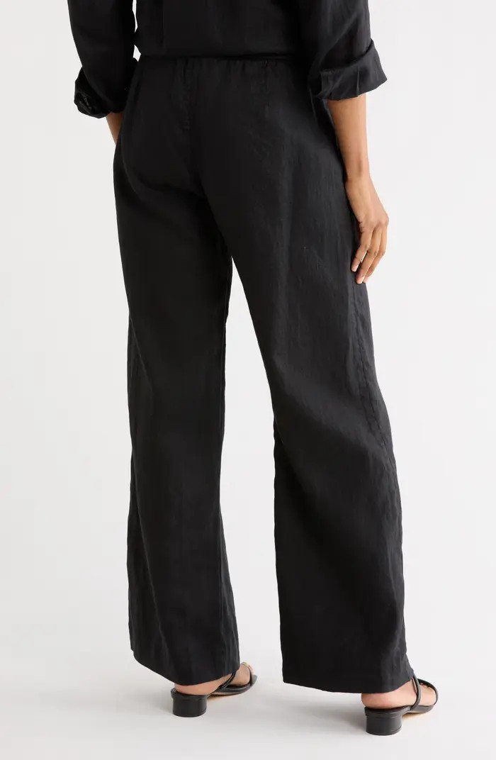 James Perse Linen Wide Leg Pants | Nordstromrack | Nordstrom Rack