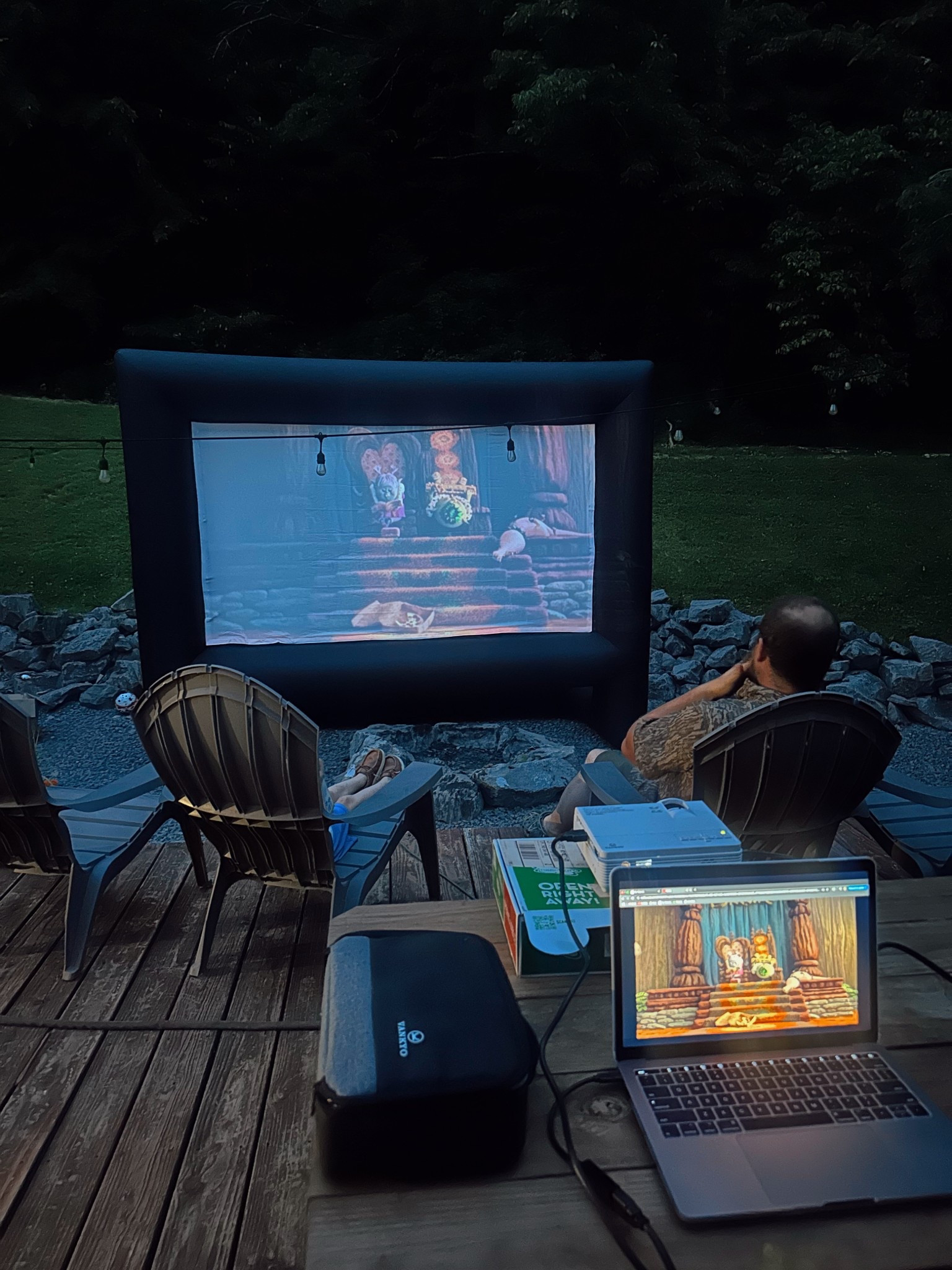 16 ft is bigger than I thought haha love this blow up screen !! 

#LTKHome #LTKSummerEdit #LTKFamily