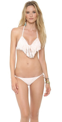 Click for more info about L*Space Sweet & Chic Solids Audrey Fringe Bikini Top