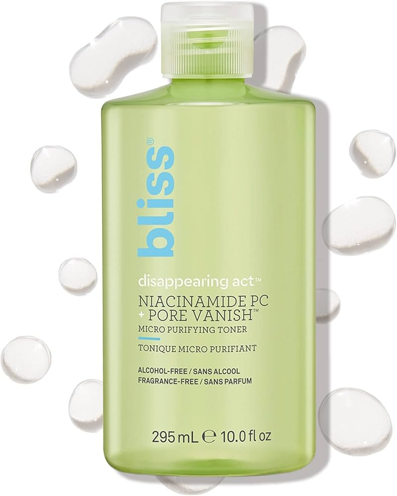 Bliss Disappearing Act Niacinamide Toner - 10 Fl Oz - Pore Vanish™ Complex - Purifies and Minim... | Amazon (US)