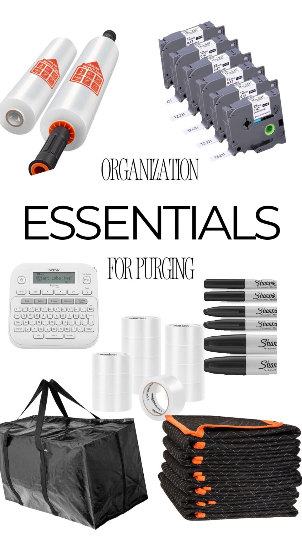 Purge, Moving + Organization Must-Haves | Cannon Collective Co. System

Organization, moving, and purging — this is the exact system I use on every reset and install for Cannon Collective Co.

These are my non-negotiables when I’m clearing a space, packing it out, and rebuilding it with intention. The difference between chaos and a smooth project is having the right tools in place from the start.

I’m linking everything I actually use:
shrink wrap to secure and protect
Brother label maker (used on every single project)
permanent markers for quick labeling
bankers boxes for structured sorting
moving blankets to create zones and section off spaces while I work
reusable moving bags — durable, hold a ton, travel well, and include a clear slot so everything is labeled and easy to find

This is how I keep projects moving efficiently while purging, packing, and organizing without losing control of the space.

Save this for your next move, home reset, or full purge.

#organizationessentials #movingtips #movinghacks #declutteryourhome #homeorganization #organizingtips #purging #packingtips #movingday #organizationideas #labelmaker #storageideas #amazonorganization #ltkhome #ltkcreator #ltkunder100 #smallbusinessowner #womeninbusiness #resetyourhome #organizedliving

#LTKOver40 #LTKSeasonal #LTKHome
