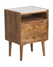 2 Drawer Cabinet With Marble Top | Home | T.J.Maxx | TJ Maxx