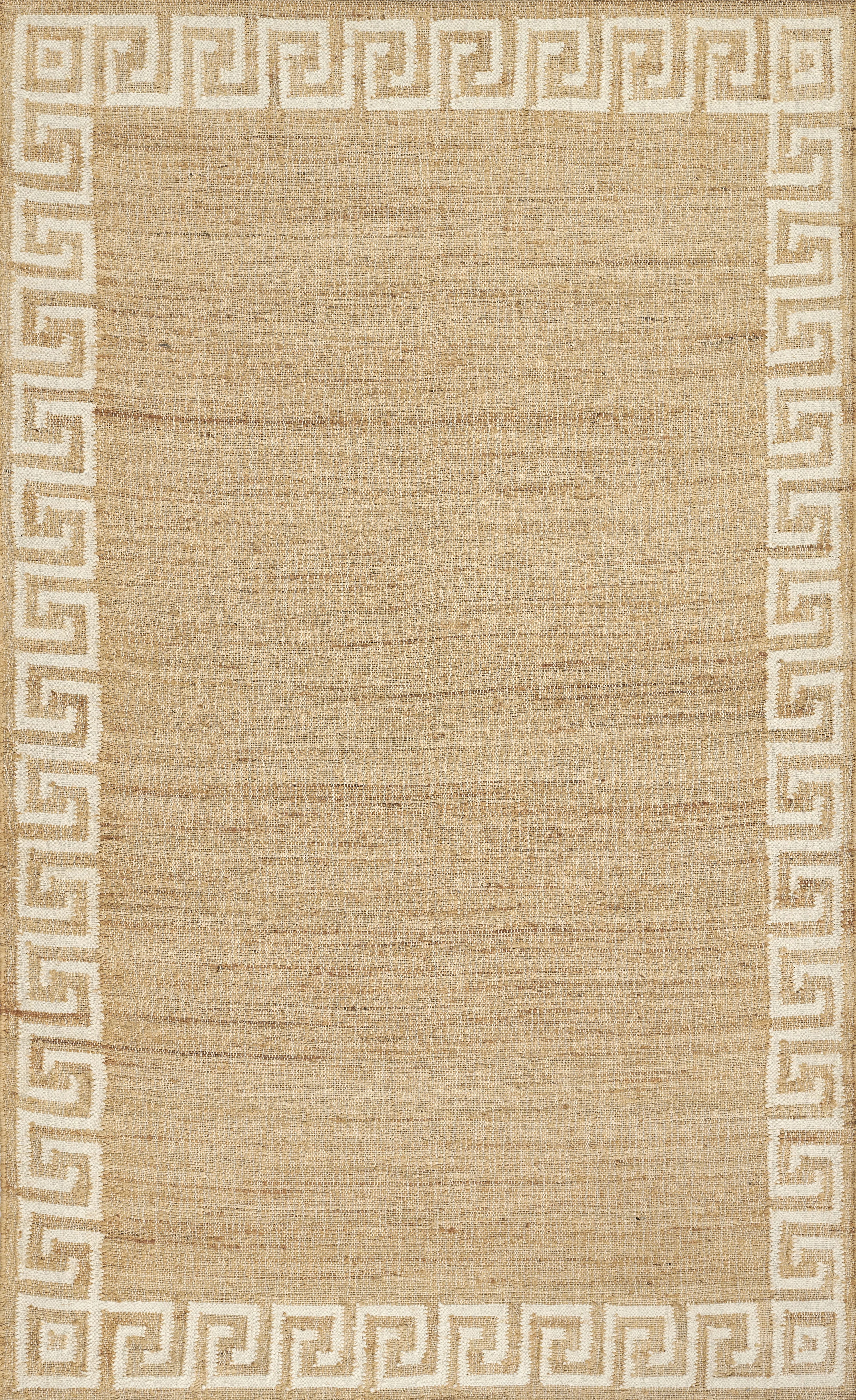Erin Gates by Momeni Orchard Greek Key Jute and Wool Hand Woven Ivory Area Rug | Wayfair North America