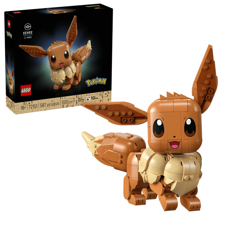 LEGO Poktemon Eevee - Collectible Building Set for Adults, Ages 18+ - Posable Pokmp Women - 72151... | Walmart (US)