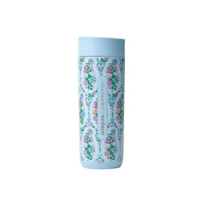 Reduce x Vera Bradley 16oz Perk Insulated Stainless Steel Leak Proof Coffee Tumbler Garden Paisley Blue | Target