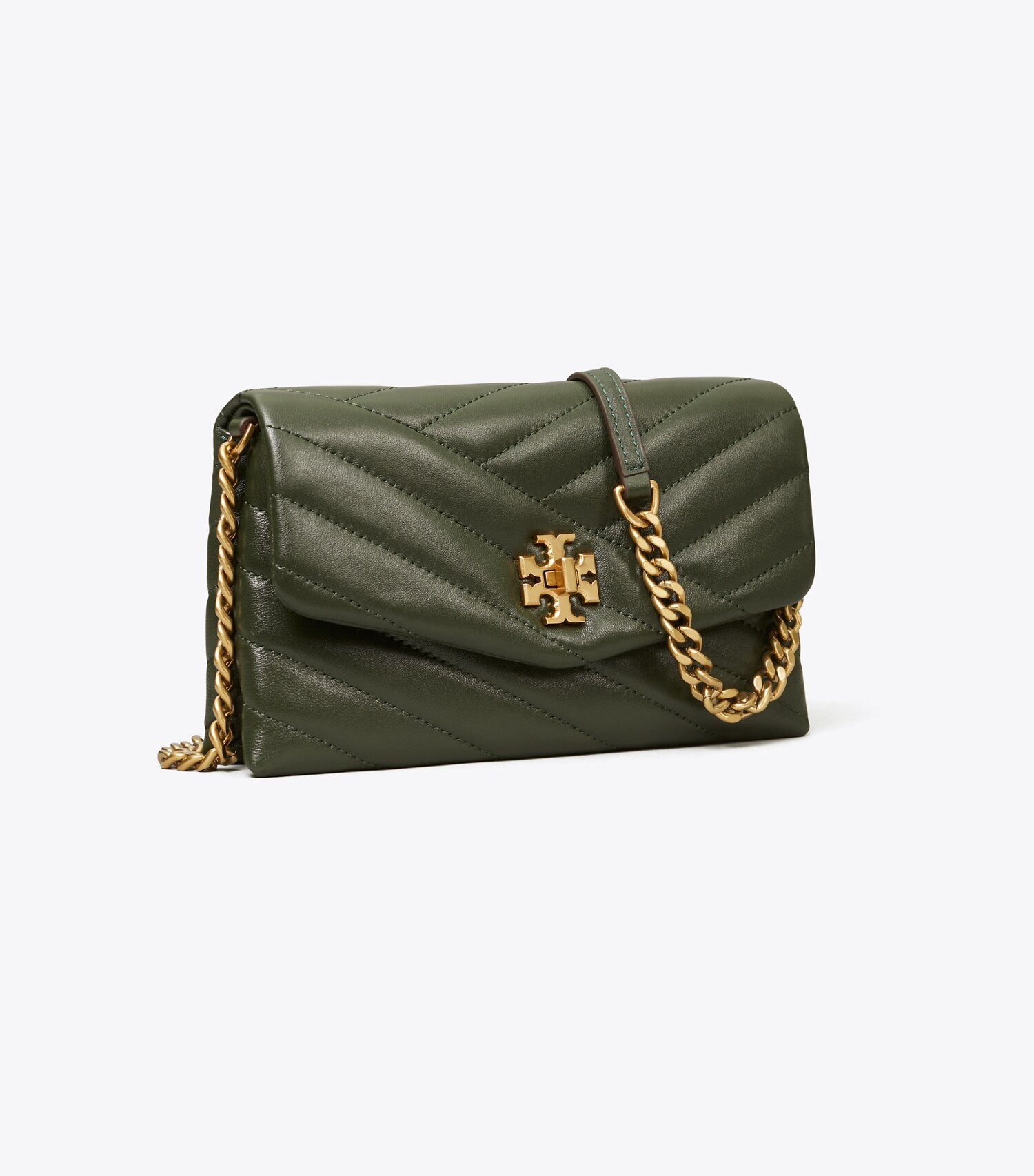 Kira Chevron Chain Wallet: Women's Designer Mini Bags | Tory Burch | Tory Burch (US)