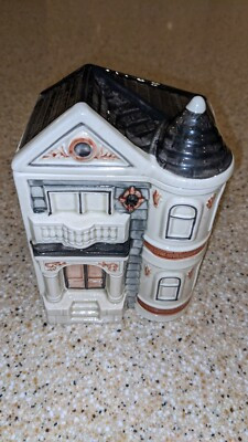 Vintage Otagiri Victorian House 1980 Ceramic Canister Hand Painted Made in Japan  | eBay | eBay US
