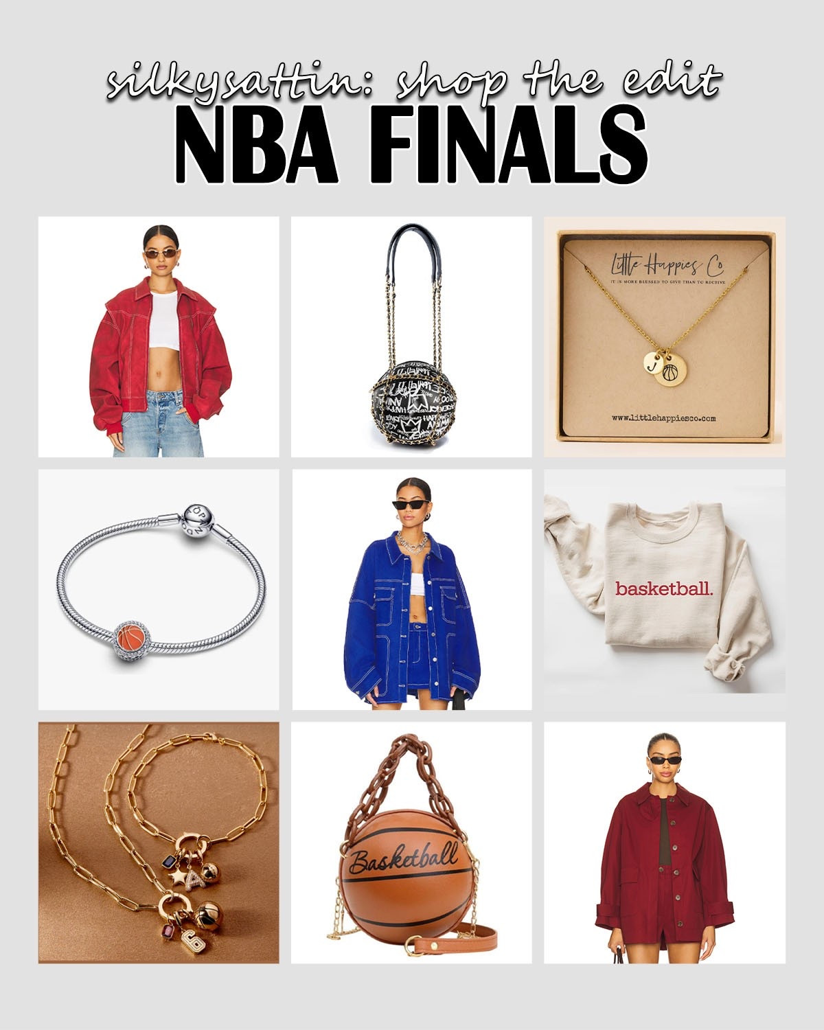 Shop the Edit: NBA Conference Finals

The 2026 NBA Finals are right around the corner and you have nothing to wear. No worries; check out these items. They’re great gift options for your favorite basketball fan and player.

Will it be the New York Knicks, the Cleveland Cavaliers, the Oklahoma City Thunder or the San Antonio Spurs?

nba playoffs, nba finals, basketball game, basketball game outfit, player gift ideas, sports party, sporty outfit, casual outfit, womens fashion #nbaplayoffs #nbafinals #basketballgame #basketballgameoutfit #playergiftideas #sportsparty #sportyoutfit #casualoutfit #womensfashion

#LTKootd #LTKActive #LTKdayinmylife