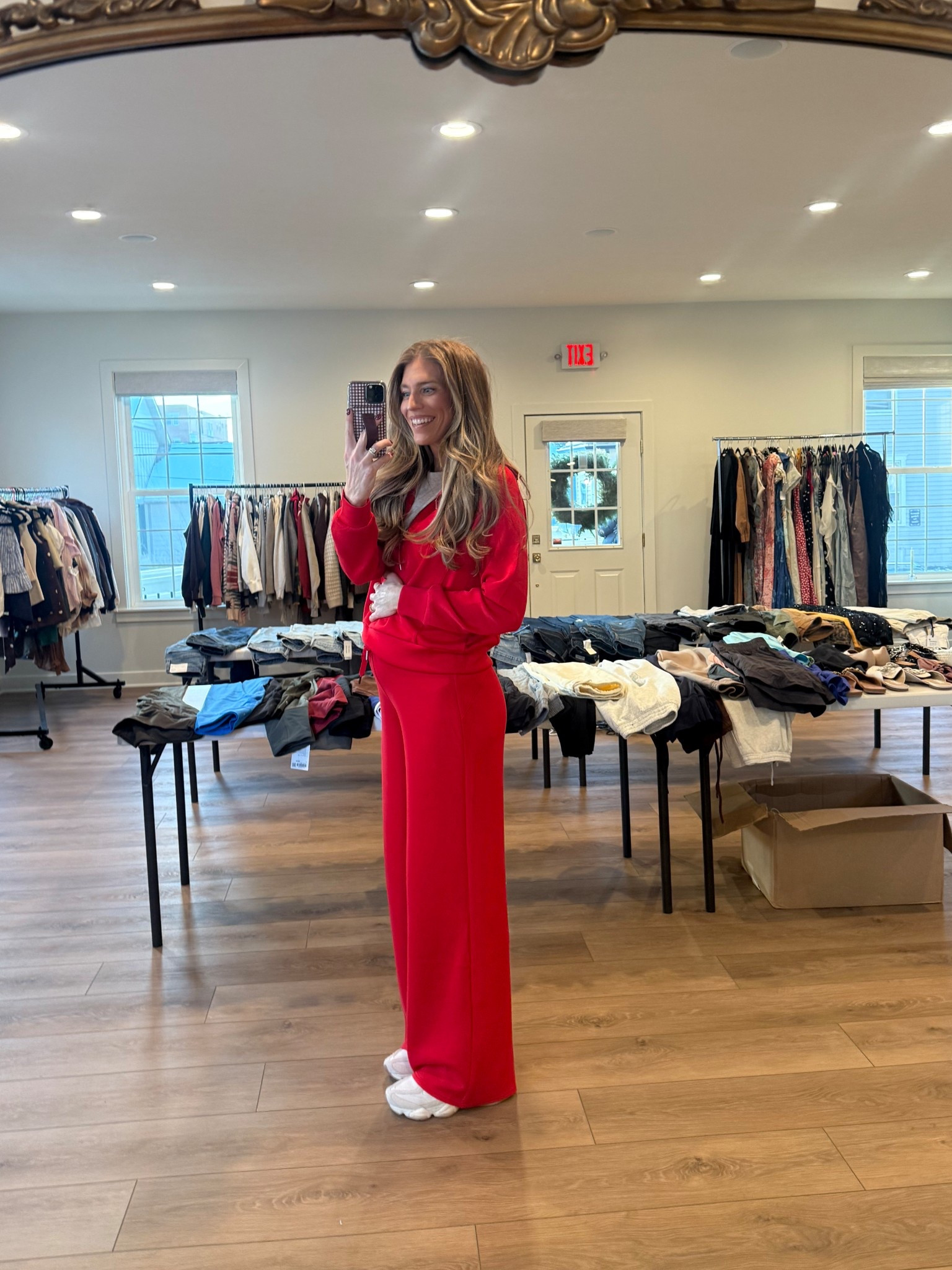 My ootd yesterday!
I cannot stress enough how much I love anything Spanx airessentials!! The softest materials! 
Usually a size small tall in pats but got medium tall for bump
Medium in half zip to layer tops underneath 



Lounge set, red, Spanx, tall sizes, tall girl friendly, bump friendly 

#LTKTall #LTKootd #LTKHoliday

#LTKTall #LTKBump