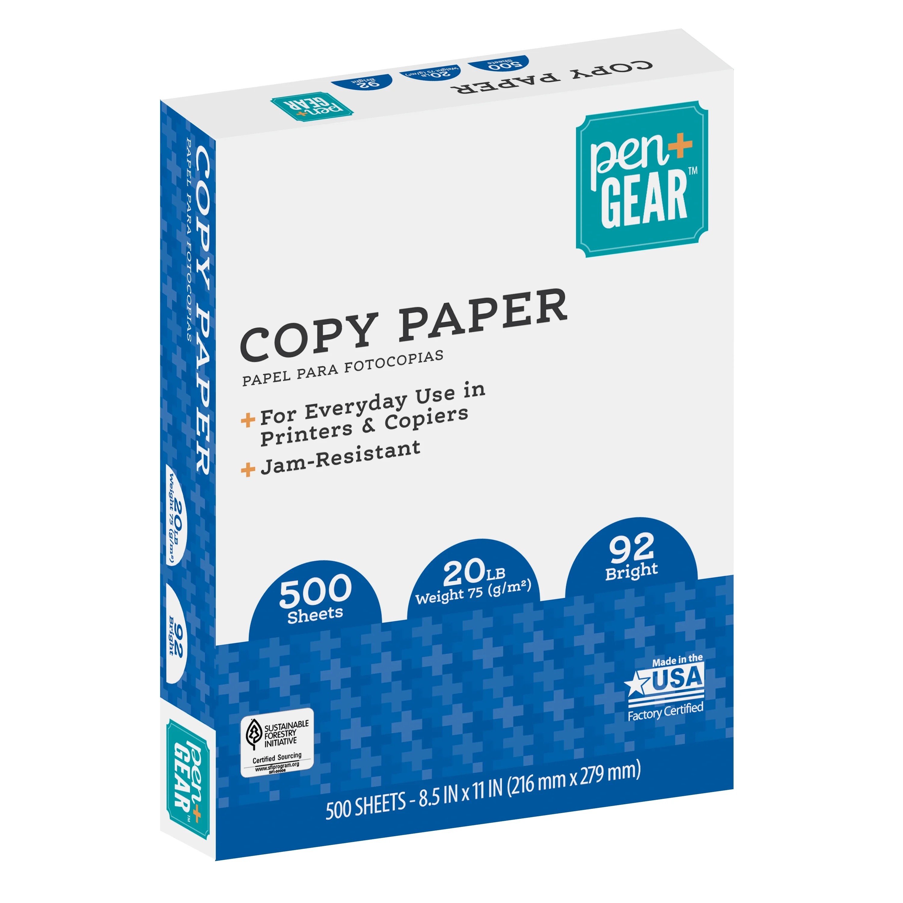 Pen+Gear Copy Paper, White, 8.5" x 11", 500 Sheets | Walmart (US)