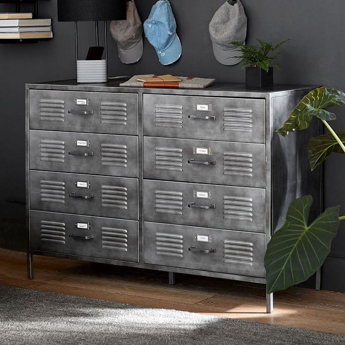 Locker 8-Drawer Wide Dresser (47.5") | Pottery Barn Teen