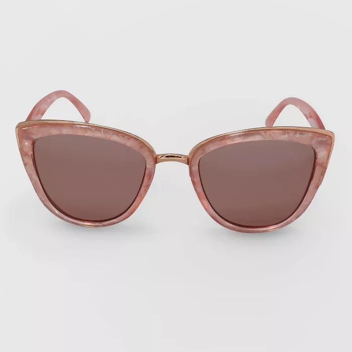 Women's Cateye Plastic Metal Combo Sunglasses - Wild Fable™ Pink | Target