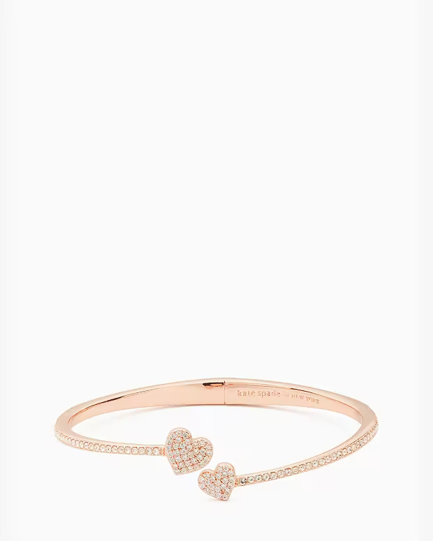 Yours Truly Pave Open Hinge Cuff | Kate Spade Outlet
