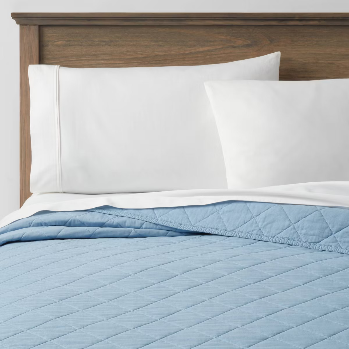 Diamond Stitch Cotton Linen Quilt - Threshold™ | Target