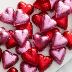 Williams Sonoma Valentine's Day Assorted Chocolate Foil Hearts | Williams-Sonoma