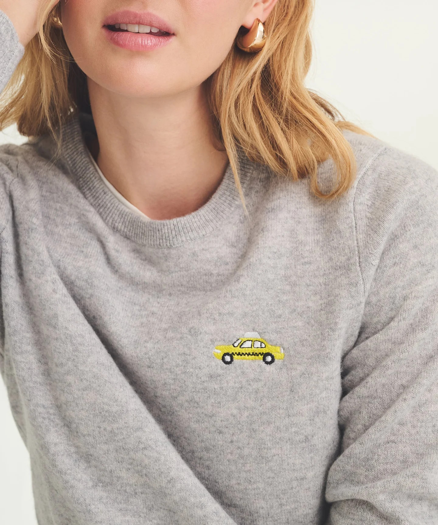 Women's Embroidered Taxi Cashmere Sweater | NAADAM
