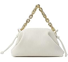 Shoulder Clutch Purse Handbag for Women Designer Small Dumpling Chain Pouch Bag Soft Ruched Cross... | Amazon (US)