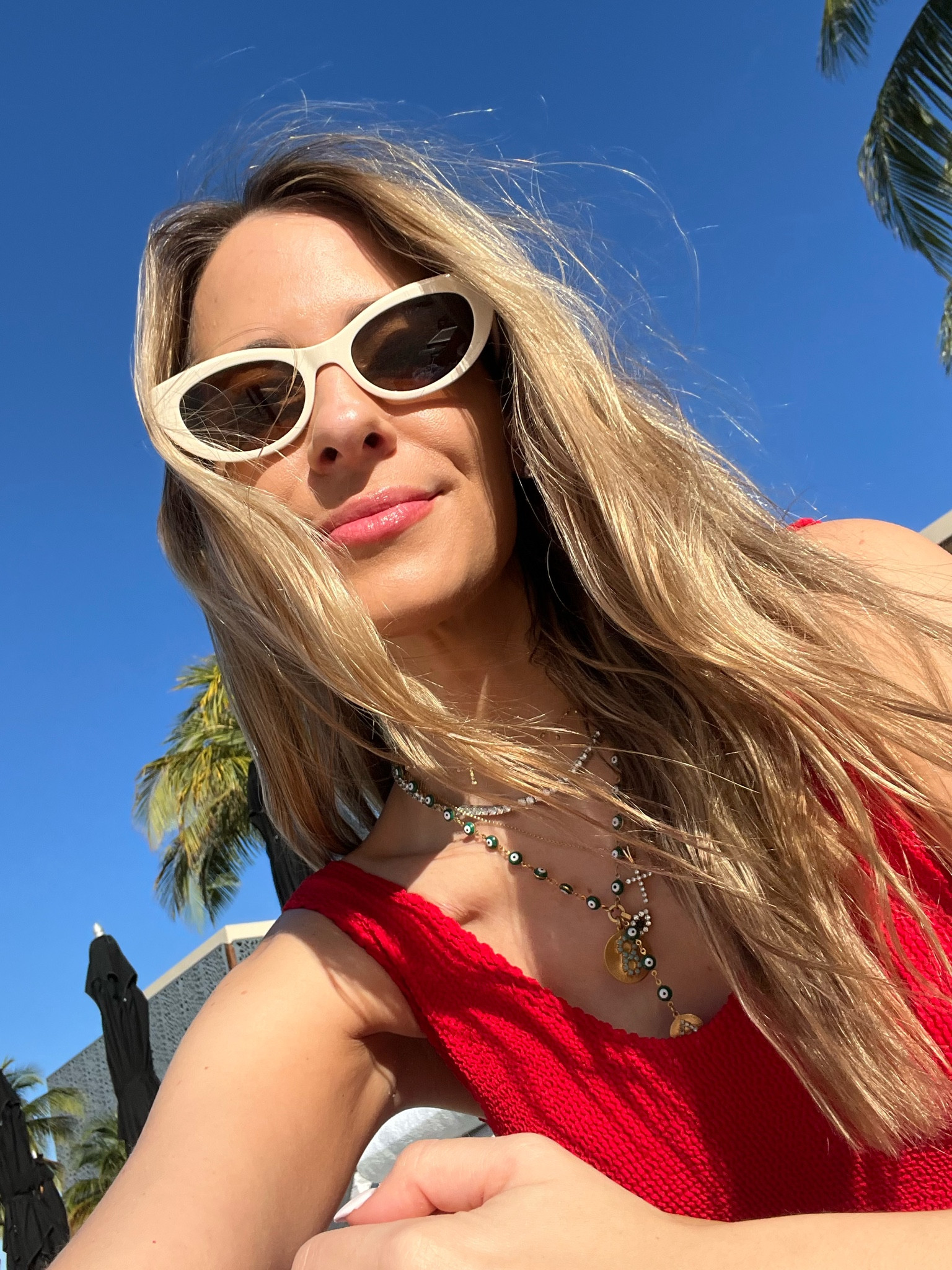 Vacation look in my red one piece swim suit ❤️ 

#LTKtravel #LTKstyletip #LTKswim