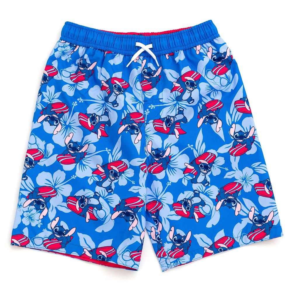 Disney Lilo & Stitch UPF 50+ Swim Trunks Little Kid to Big Kid Sizes (6-14-16) | Amazon (US)