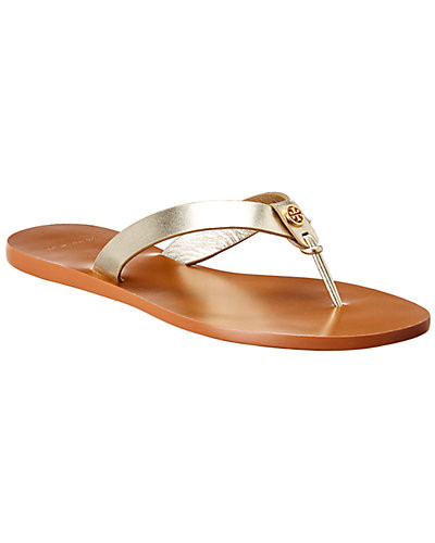 Tory Burch Manon Leather Thong Sandal | Gilt