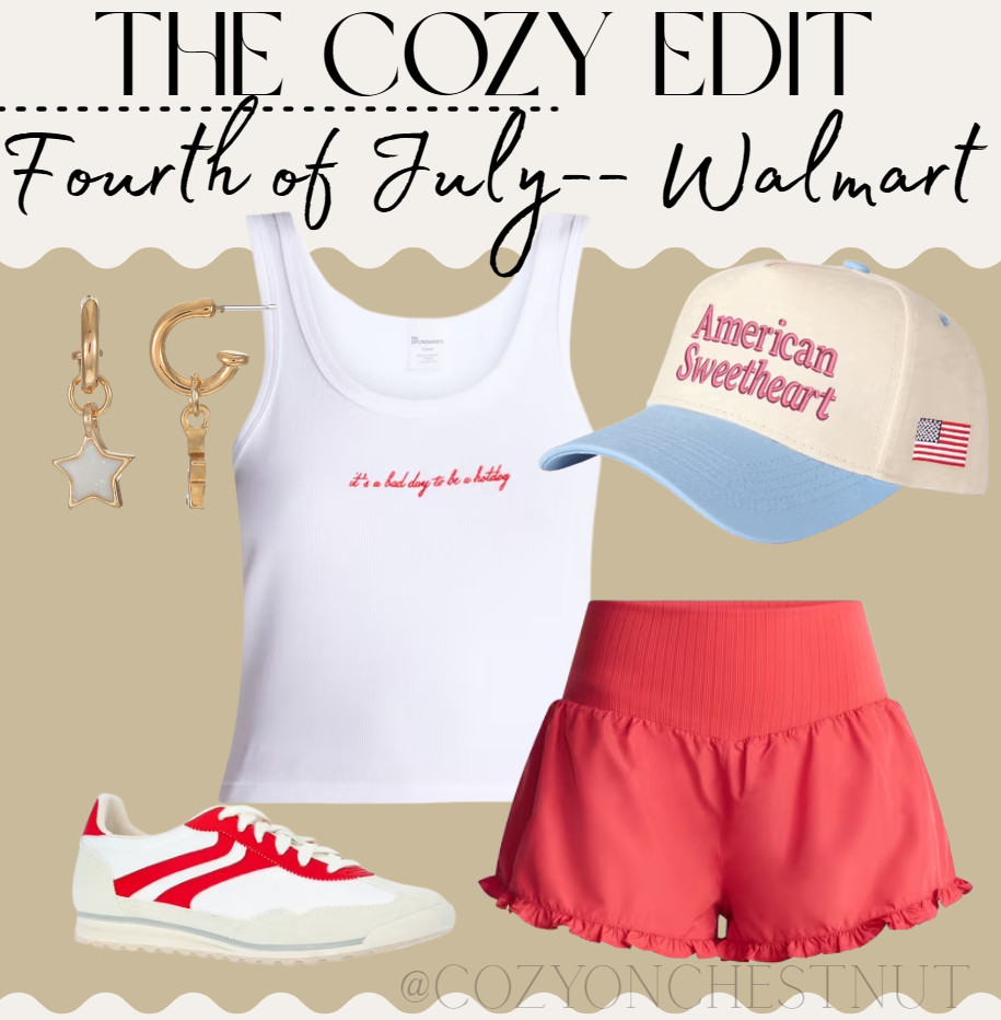 Can you believe this entire outfit is Walmart?! I am obsessed with these shorts. Giving Aerie vibes!! 

 #LTKdayinmylife #LTKgrwm #LTKootd