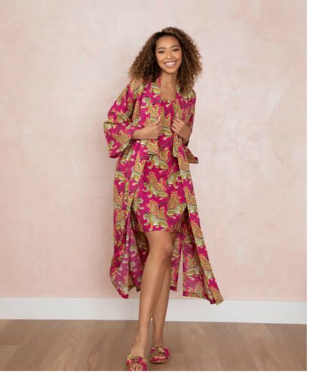 Give mom a gift she wouldn’t buy herself like this pretty night gown and robe. 

#LTKsalealert #LTKGiftGuide