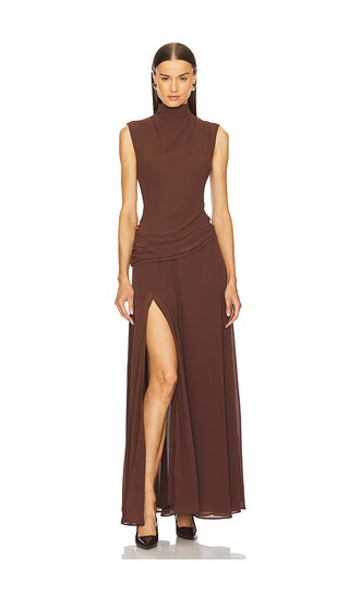 by Marianna Amouage Gown in Brown | Revolve Clothing (Global)