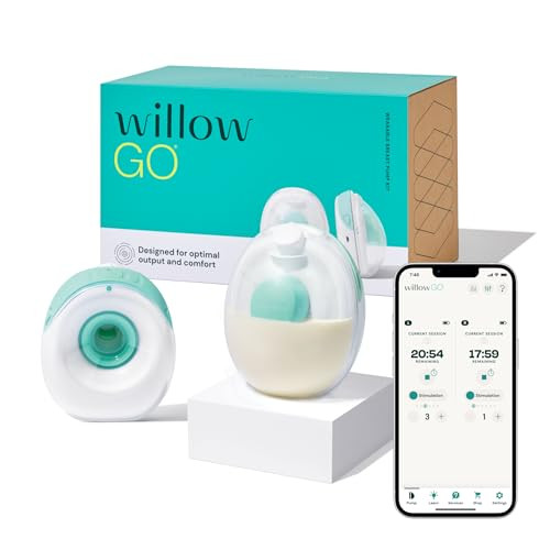 Willow Go Wearable Breast Pump, Hands Free Double Electric, In-Bra, App-Controlled | Amazon (US)