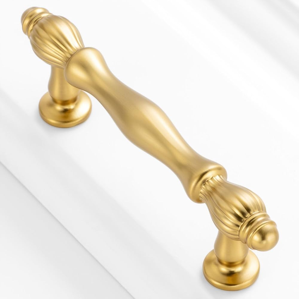 10 Pack 3 Inch Brushed Gold Kitchen Cabinet Handles Gold Cabinet Pulls Gold Hardware for Cabinets... | Amazon (US)