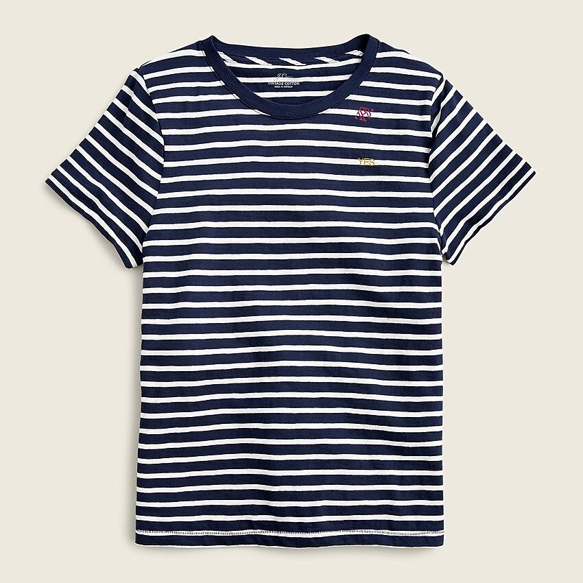 New vintage cotton crewneck T-shirt in stripe | J.Crew US