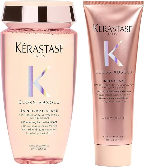 Kerastase Gloss Absolu High-Shine Anti-Frizz Shampoo and Conditioner Set - Deeply Hydrates & Deta... | Amazon (US)