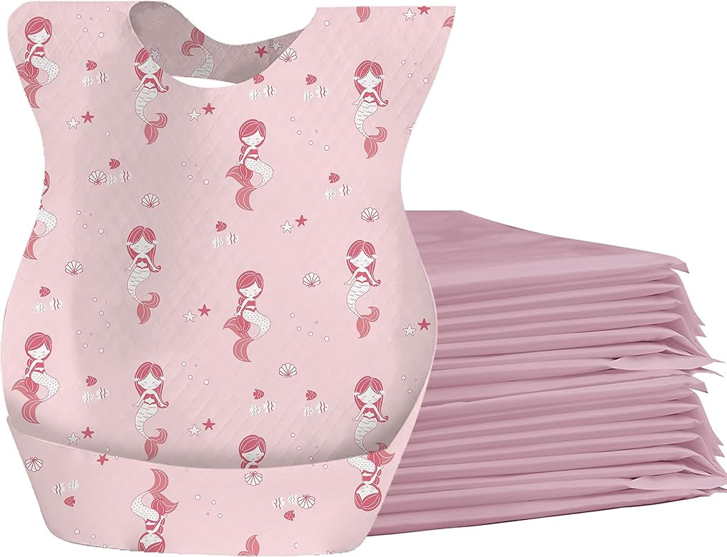 Cosermart Baby Disposable Bibs Feeding Disposal Bib, 25pcs Babies Self feeding Food Catcher, Wate... | Amazon (US)