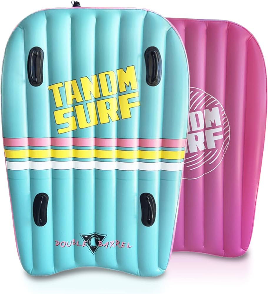 Double Barrel Inflatable Bodyboard - As Seen on Shark Tank - 1-2 Person Body Board with Handles i... | Amazon (US)